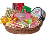 Basket of All Imported Chocolates