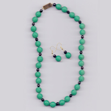 Green colour beads 